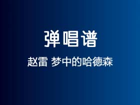 赵雷《梦中的哈德森》吉他谱C调吉他弹唱谱