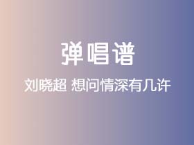 刘晓超《想问情深有几许》吉他谱G调吉他弹唱谱