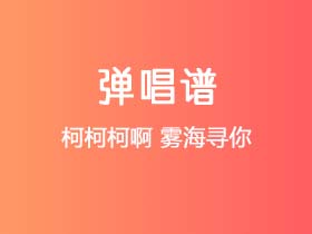 柯柯柯啊《雾海寻你》吉他谱G调吉他弹唱谱