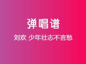 刘欢《少年壮志不言愁》吉他谱C调吉他弹唱谱