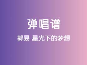 郭易《星光下的梦想》吉他谱C调吉他弹唱谱