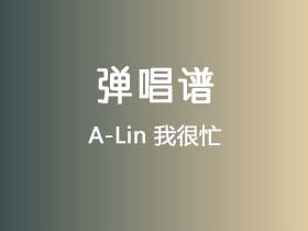 A-Lin《我很忙》吉他谱G调吉他弹唱谱