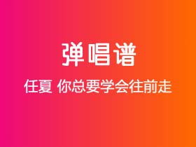 任夏《你总要学会往前走》吉他谱G调吉他弹唱谱