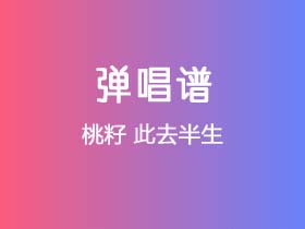 桃籽《此去半生》吉他谱G调吉他弹唱谱