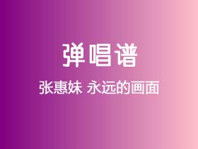 张惠妹《永远的画面》吉他谱C调吉他弹唱谱