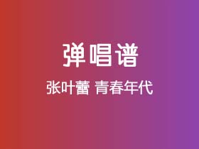 张叶蕾《青春年代》吉他谱G调吉他弹唱谱