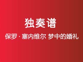 保罗·塞内维尔《梦中的婚礼》吉他谱G调吉他指弹独奏谱