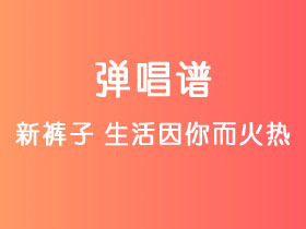 新裤子《生活因你而火热》吉他谱C调吉他弹唱谱