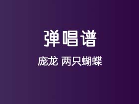 庞龙《两只蝴蝶》吉他谱G调吉他弹唱谱