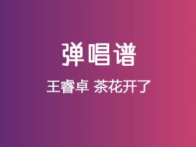 王睿卓《茶花开了》吉他谱C调吉他弹唱谱