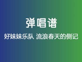 好妹妹乐队《流浪春天的侧记》吉他谱C调吉他弹唱谱