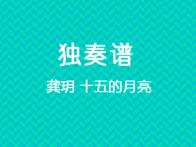 龚玥《十五的月亮》吉他谱C调吉他指弹独奏谱