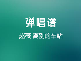 赵薇《离别的车站》吉他谱G调吉他弹唱谱