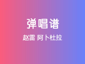 赵雷《阿卜杜拉》吉他谱C调吉他弹唱谱