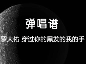 罗大佑 《穿过你的黑发的我的手》吉他谱G调吉他弹唱谱