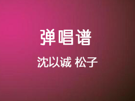 沈以诚 《松子》吉他谱C调吉他弹唱谱