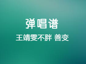 王靖雯不胖 《善变》吉他谱C调吉他弹唱谱