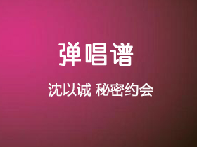 沈以诚《秘密约会》吉他谱C调吉他弹唱谱