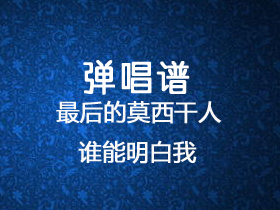 王小康 《最后的莫西干人Vs谁能明白我》吉他谱C调吉他弹唱谱