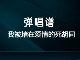 徐锦辉《我被堵在爱情的死胡同》吉他谱C调吉他弹唱谱