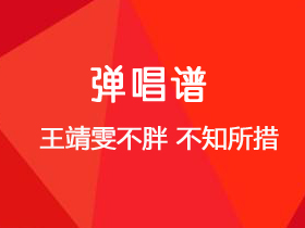 王靖雯不胖 《不知所措》吉他谱C调吉他弹唱谱