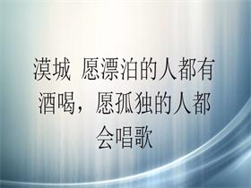 漠城 《愿漂泊的人都有酒喝，愿孤独的人都会唱歌》吉他谱G调吉他弹唱谱