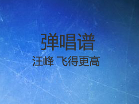 汪峰 《飞得更高》吉他谱G调吉他弹唱谱