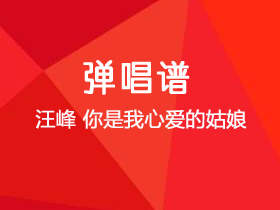 汪峰《你是我心爱的姑娘》吉他谱G调吉他弹唱谱